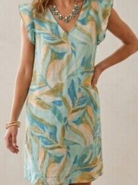 Rachel Zoe linen short dress, Sz Small